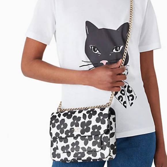 Kate Spade remi graphic blooms flap chain crossbody - Picture 8 of 16